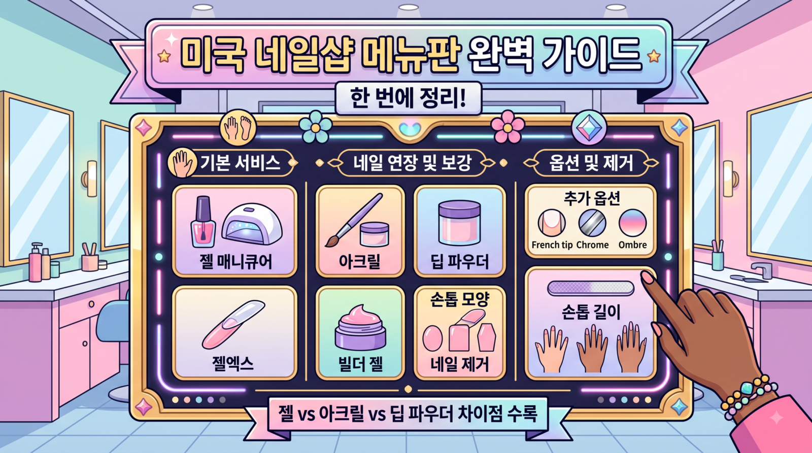 네일샵 메뉴 썸네일